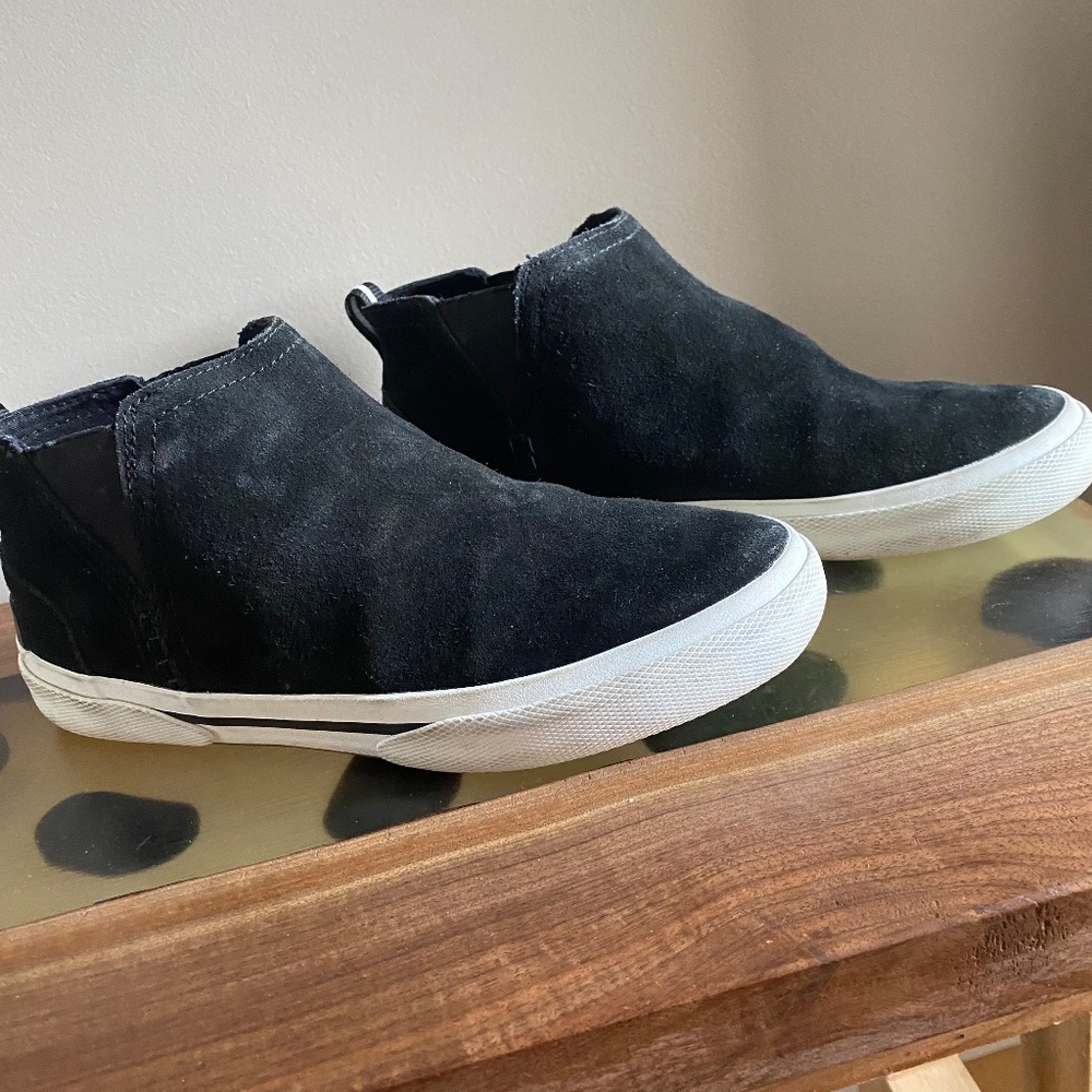 Sperry Top Sider women's black slip on bootie size 7.5 - Picture 2 of 12